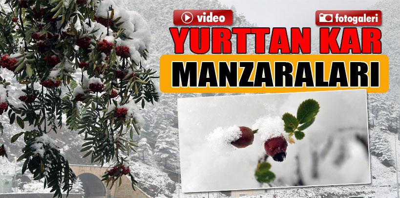 Yurttan kar manzaraları