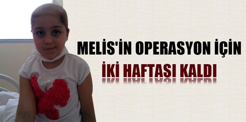 7 yaşındaki Melis'in iki haftası kaldı