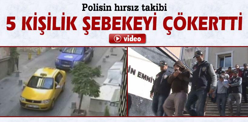İstanbul'da polisin hırsız takibi, 5 kişilik şebekeyi çökertti