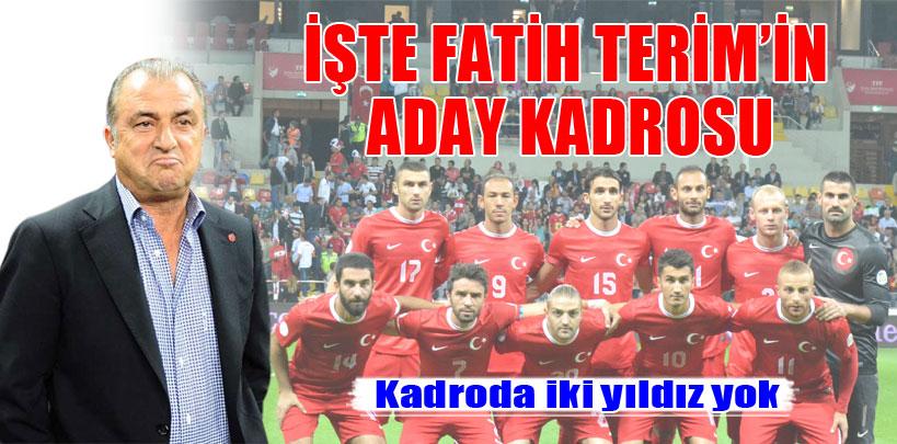 A Milliler'in aday kadrosu açıklandı