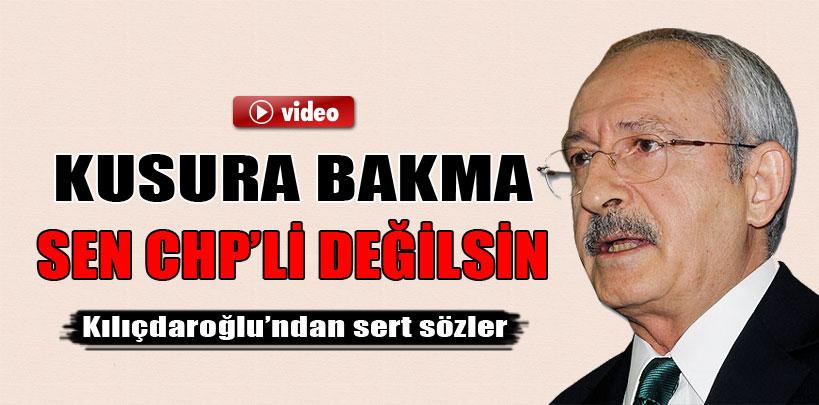 Slogan atan şahsa Kılıçdaroğlu'ndan tepki