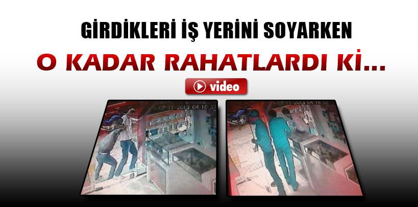 Burdur'da hırsızlar girdikleri iş yerini rahat rahat soydular