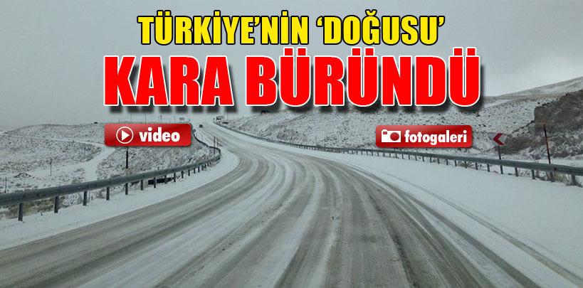 Ülkenin doğusu beyaza büründü