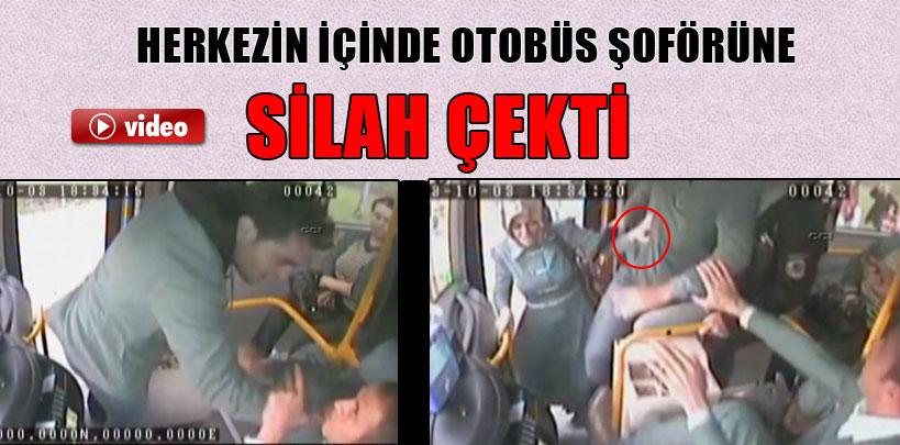 Nişanlısını arka kapıdan bindirmeyen otobüs şoförüne saldırdı