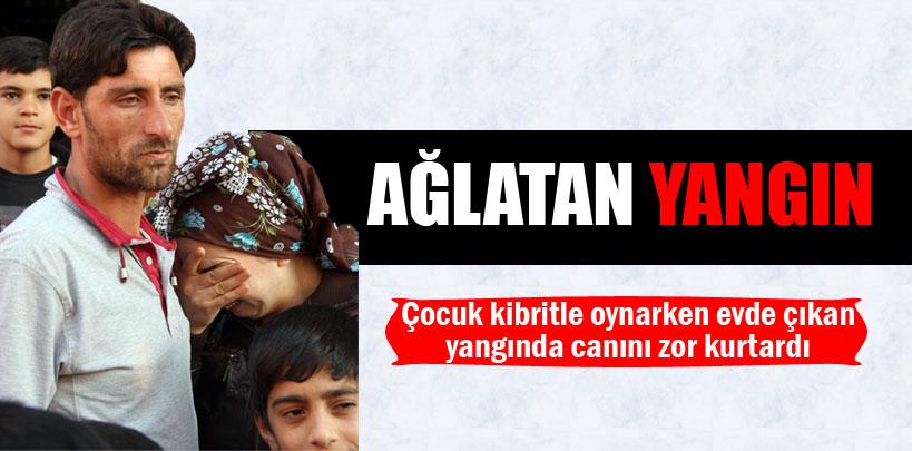 Adana'da ağlatan yangın