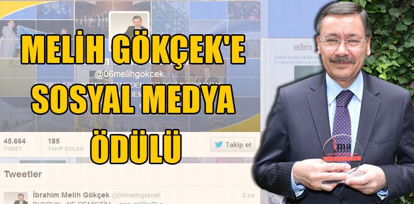 Melih Gökçek'e sosyal medya ödülü