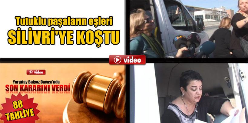 Tutuklu paşaların eşleri Yargıtay kararı sonrası Silivri'ye koştu