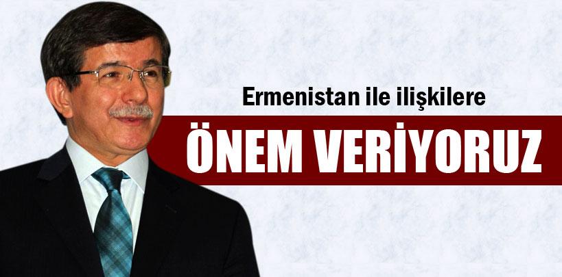 Davutoğlu, 'Ermenistan ile ilişkilerimizin normalleşmesine önem veriyoruz'