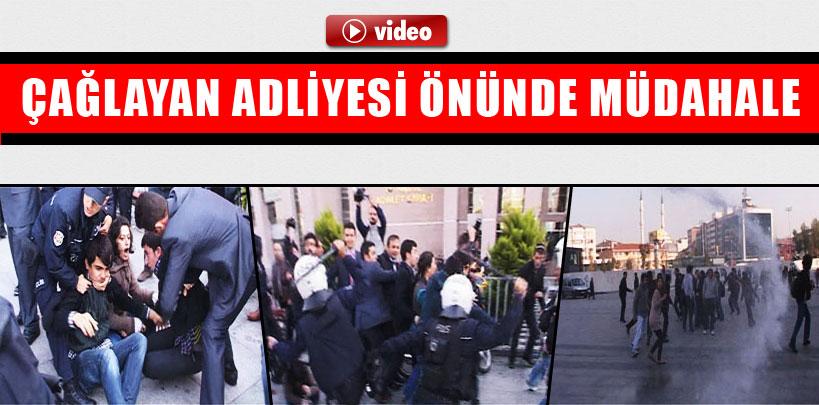 Çağlayan Adliyesi önünde müdahale