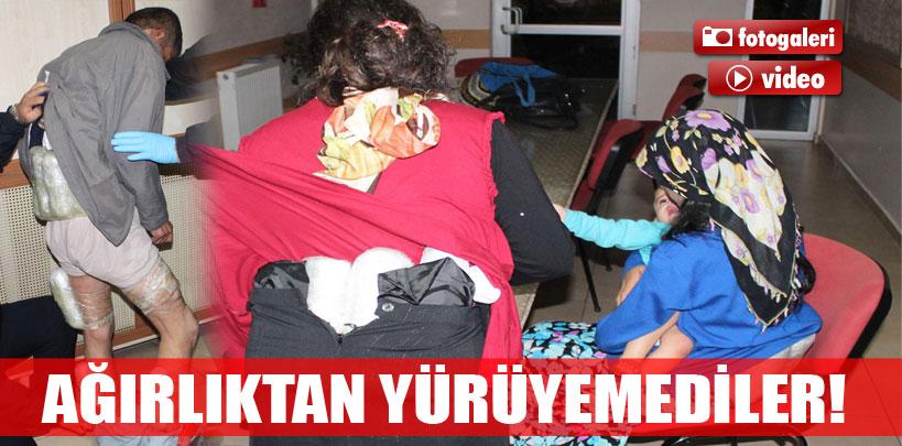 10 kilo uyuşturucuyu vücutlarına sardılar