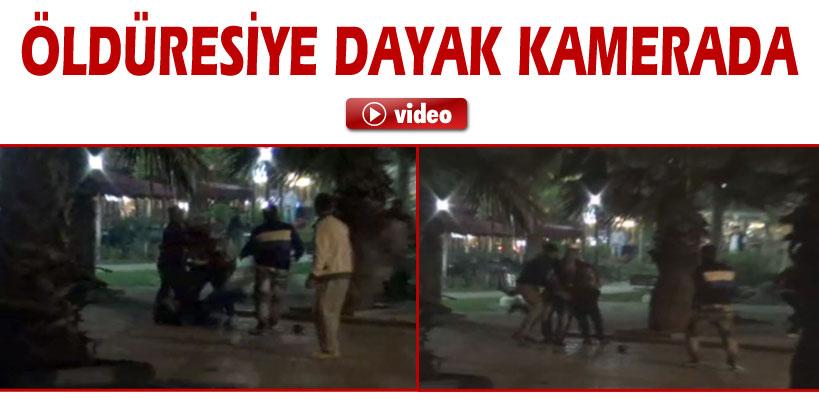 Silivri'de tekme tokat dayak kamerada