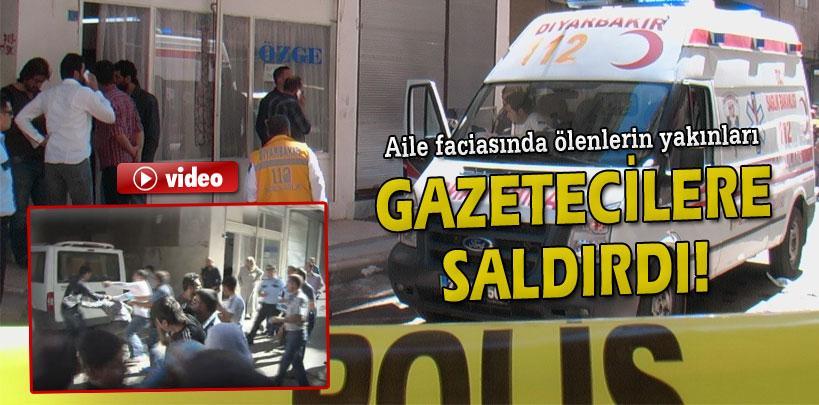 Diyarbakır'daki ölenlerin yakınları gazetecilere saldırdı