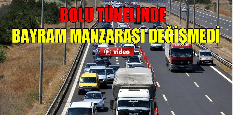 Bolu Dağı Tüneli'nde bayram manzarası değişmedi