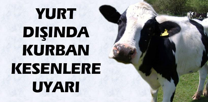 Bakanlar'dan yurt dışında kurban kesenlere uyarı