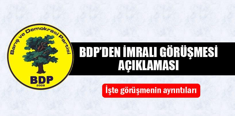 BDP'den İmralı görüşmesi açıklaması