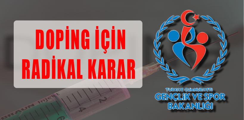 Doping için radikal karar