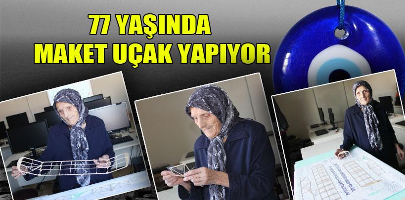 77 yaşında model uçak yapıyor