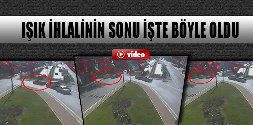İstanbul'da ışık ihlali kazayı da beraberinde getirdi