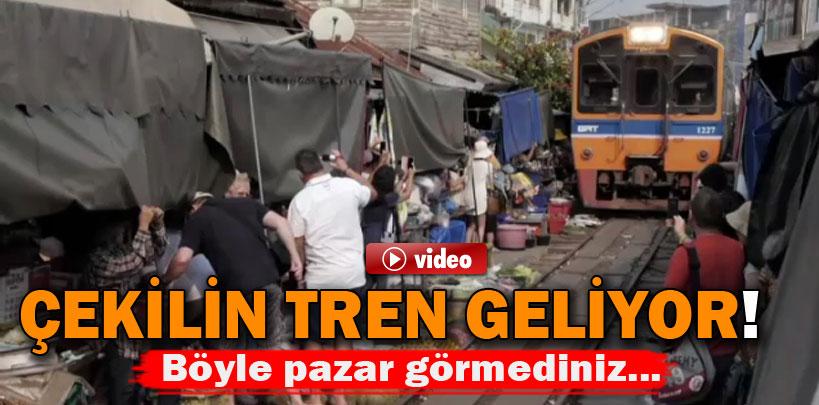 Çekilin, tren geliyor