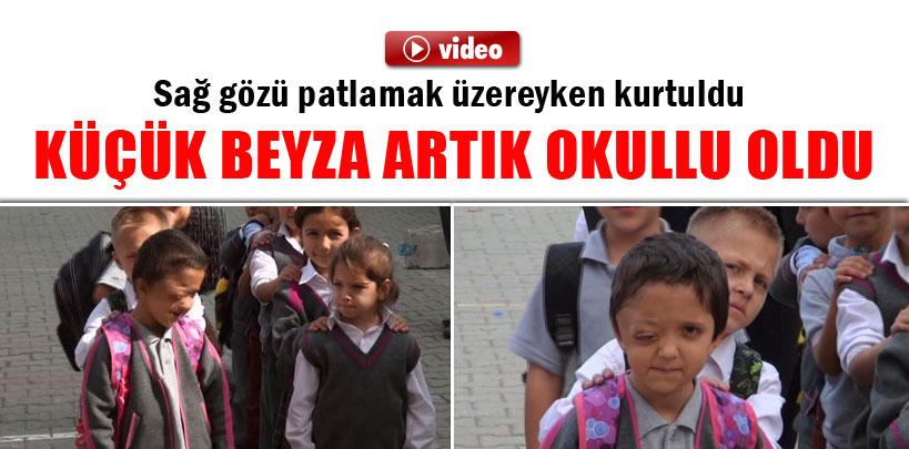 Küçük Beyza artık okullu oldu