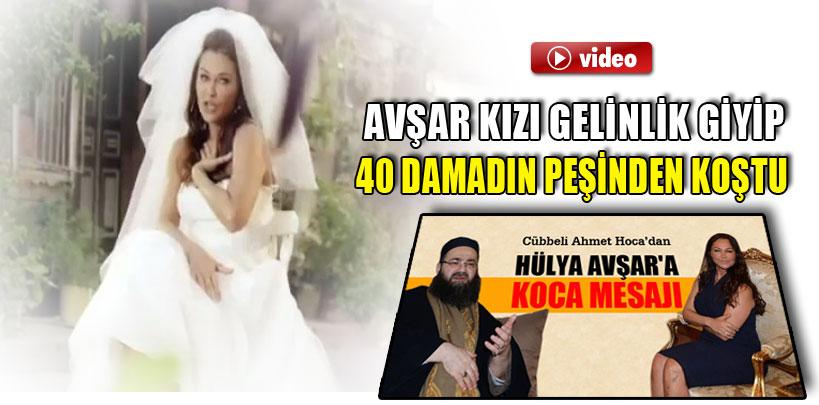 Avşar kızı gelinlik giydi