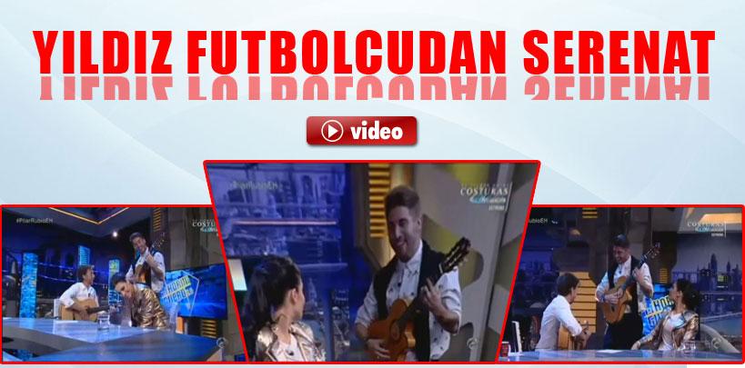 Yıldız futbolcudan sevgiliye serenat