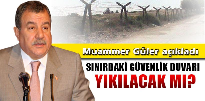 Muammer Güler'den, güvenlik duvarı açıklaması