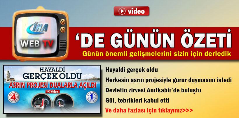 29 Ekim 2013 İHA WEB TV'de günün özeti