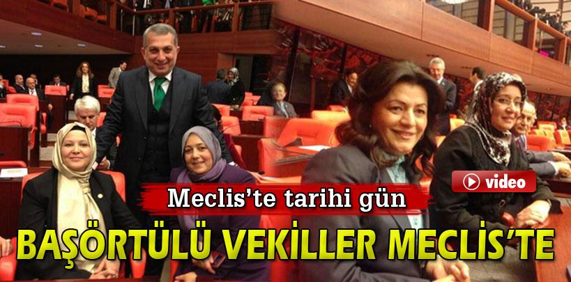 Nurcan Dalbudak Meclis'e başörtülüsü ile geldi