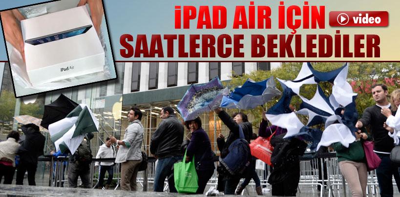 İpad Air için Apple mağazalarına akın ettiler