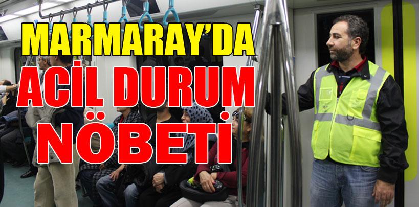 Marmaray'da güvenliğe rağmen acil durum butonuna bastılar