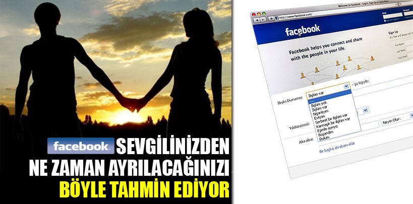 Facebook sevgilinizden ne zaman ayrılacağınızı tahmin ediyor