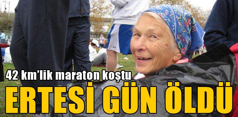 86 yaşında maraton koştu ertesi gün öldü