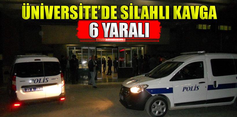 Fırat Üniversitesi'nde silahlı kavga, 6 yaralı