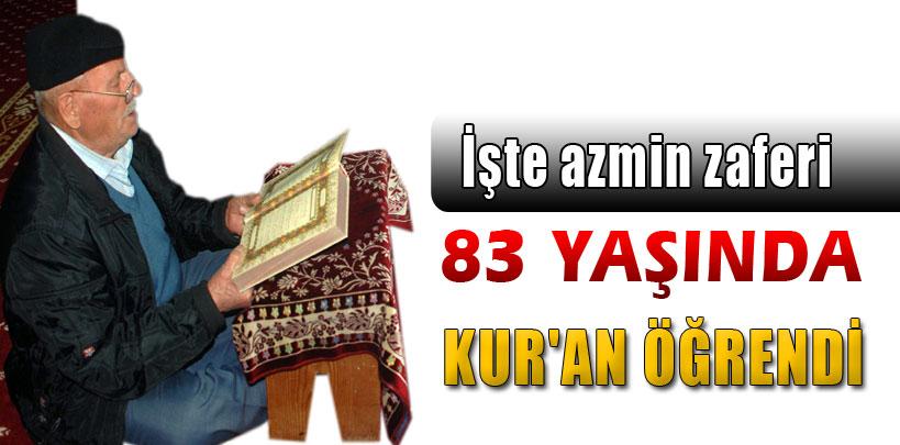 Aydın'da Hıfzı Çarpaz, 83 yaşında Kur'an öğrendi